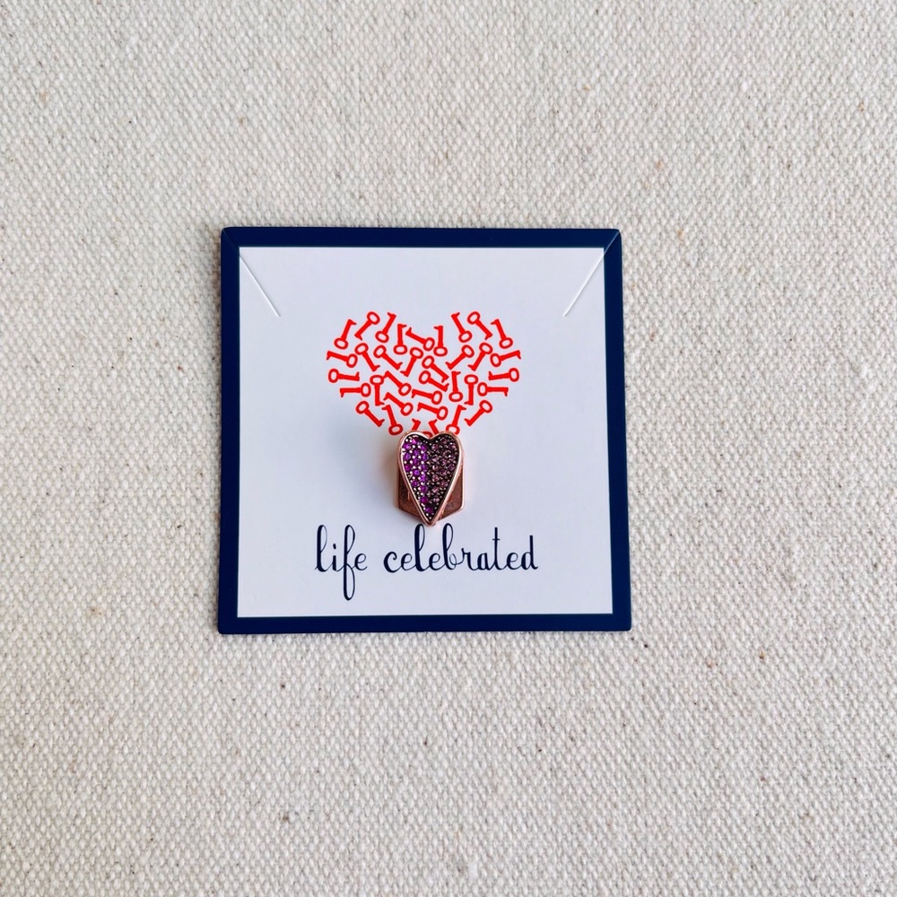 *Rose Gold Heart Charm* KEEP COLLECTIVE Retired